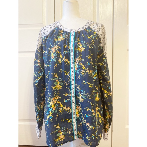 Sundance Button Down Blouse Size Large - Picture 1 of 6